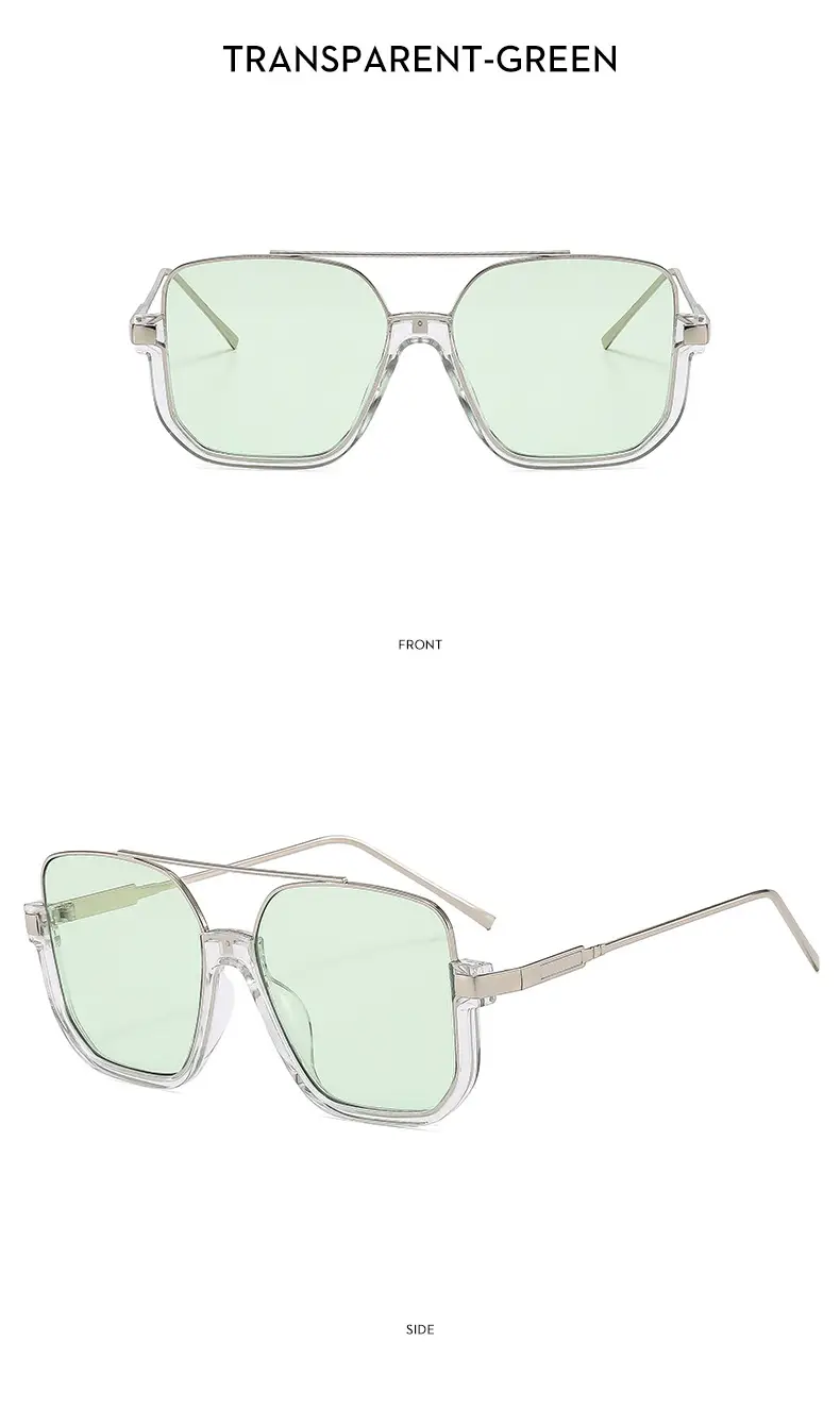 Men's Metal Sunscreen Sunglasses Black Gold — feature 19
