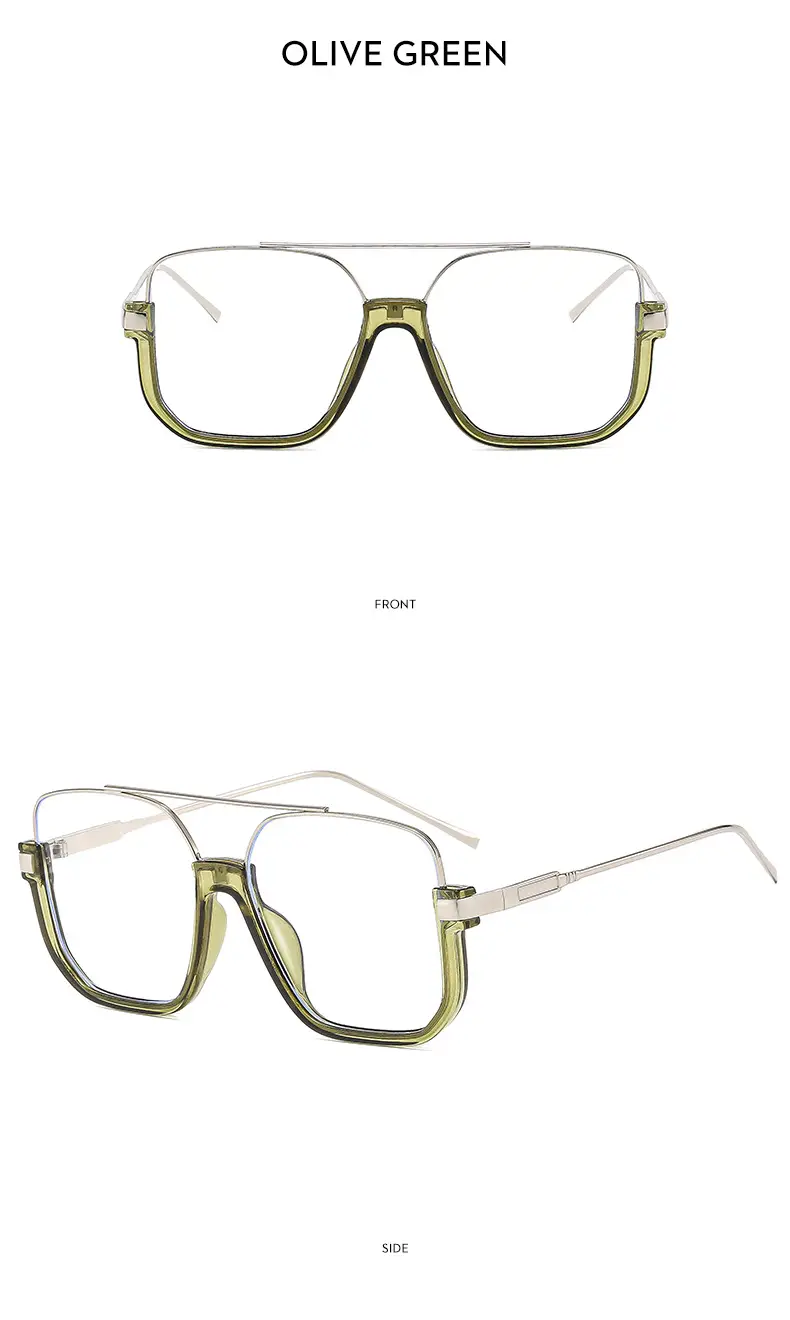 Men's Metal Sunscreen Sunglasses Black Gold — feature 22