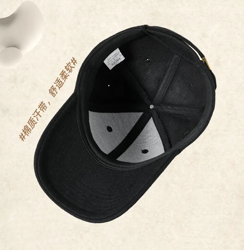 Winter Wool Baseball Cap Big Head 62cm — feature 19