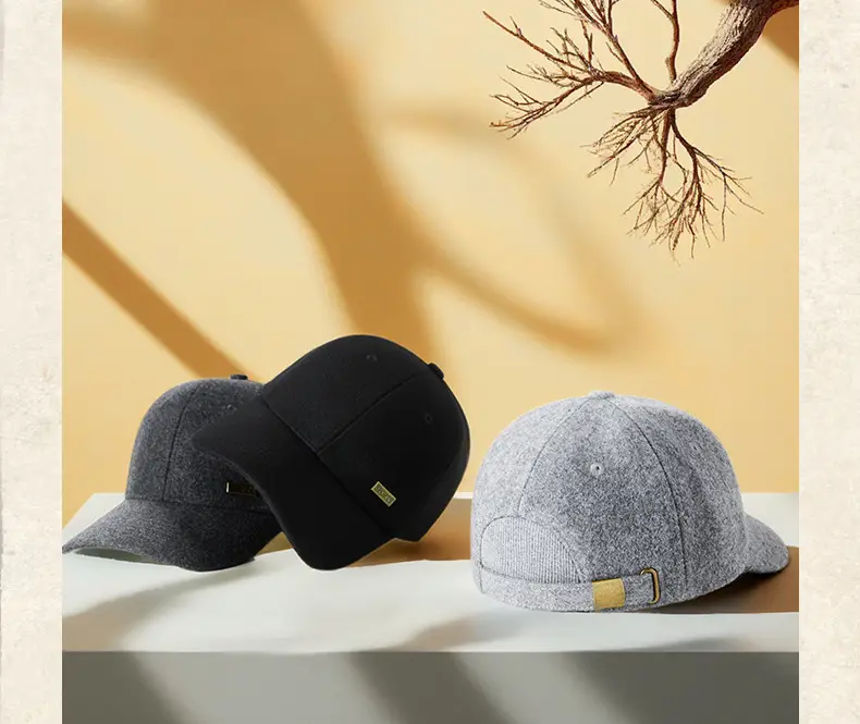 Winter Wool Baseball Cap Big Head 62cm — feature 21