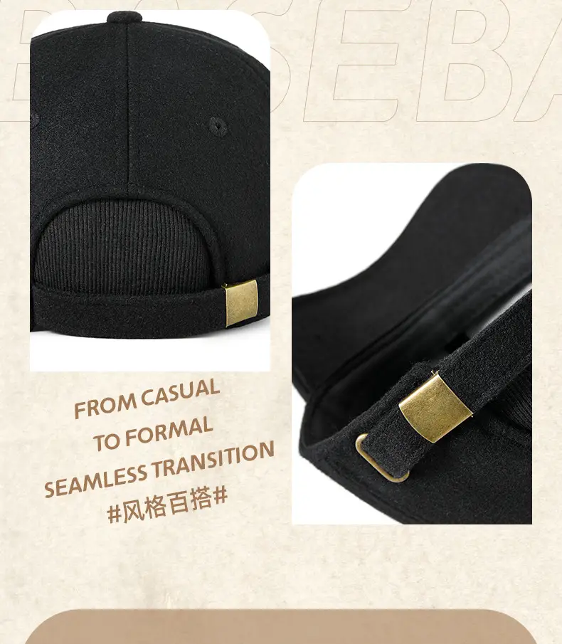 Winter Wool Baseball Cap Big Head 62cm — feature 27