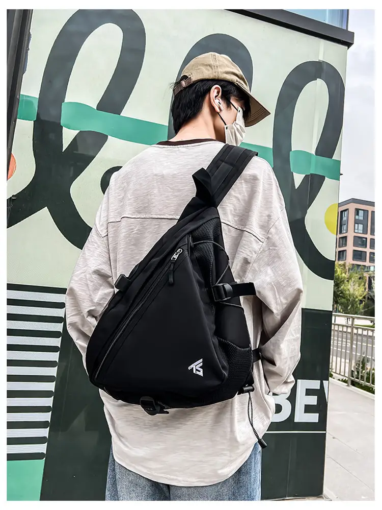 Men's Purple Composite Crossbody Bag with Zip & Strap — feature 28