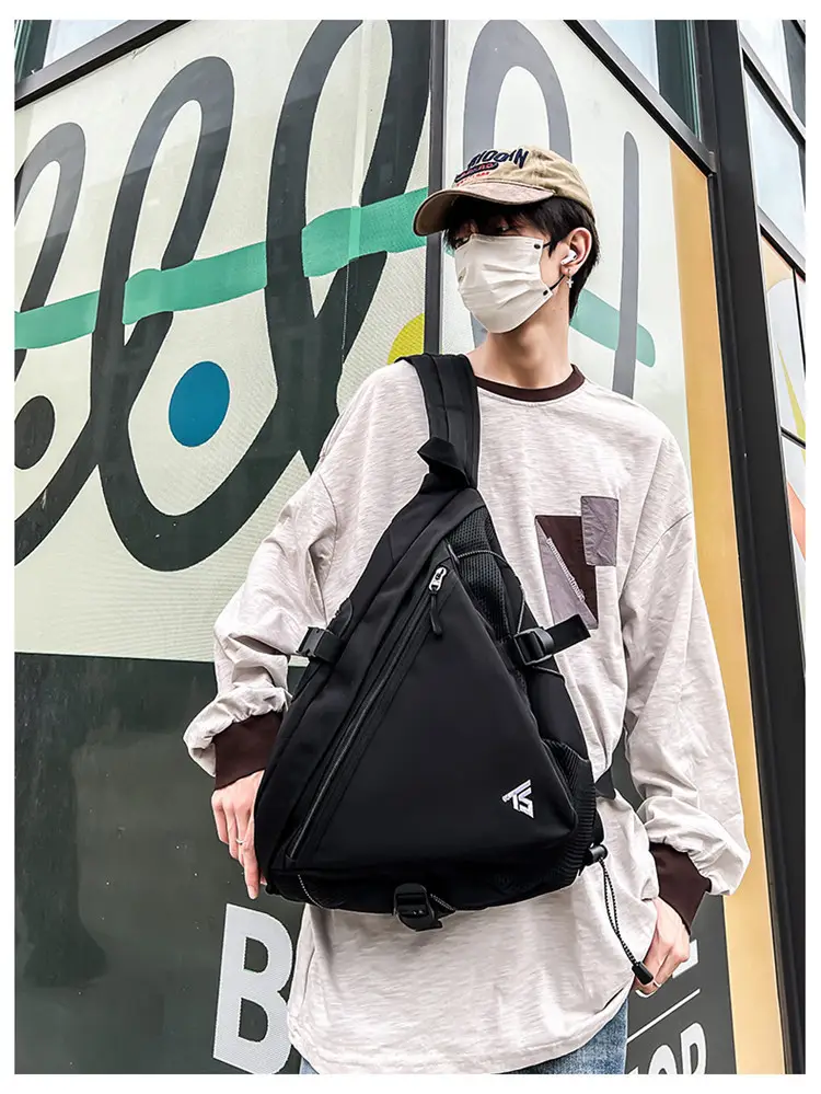 Men's Purple Composite Crossbody Bag with Zip & Strap — feature 30