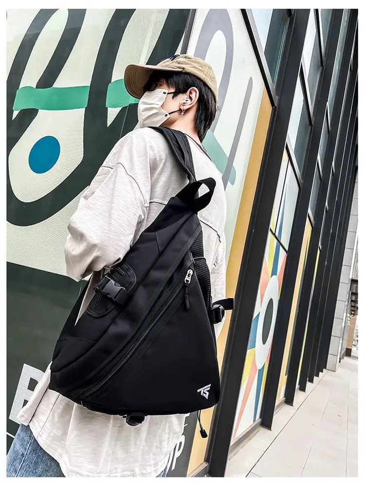 Men's Purple Composite Crossbody Bag with Zip & Strap — feature 31