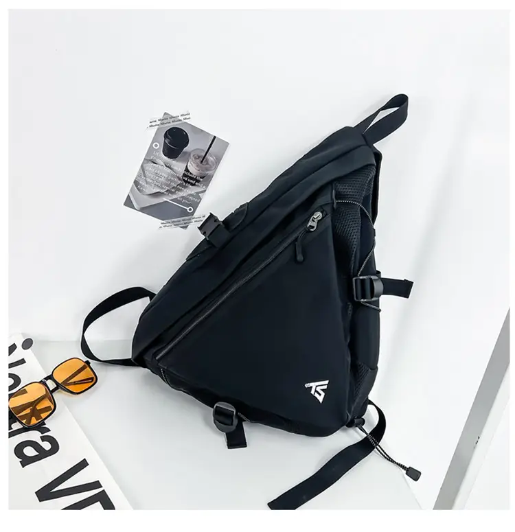 Men's Purple Composite Crossbody Bag with Zip & Strap — feature 35