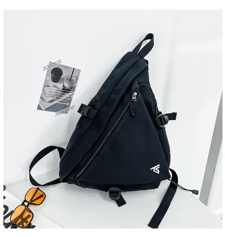 Men's Purple Composite Crossbody Bag with Zip & Strap — feature 37