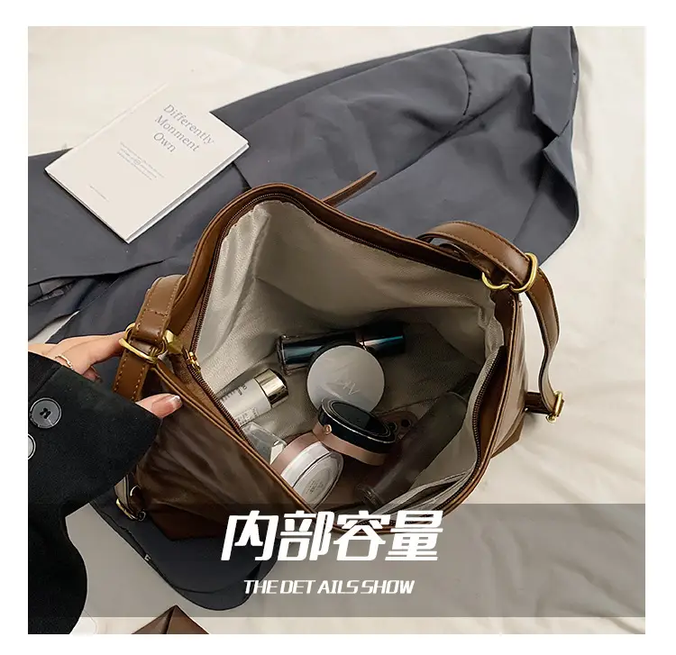 Brown Leather Shoulder Tote Bag for Women 2024 — feature 5
