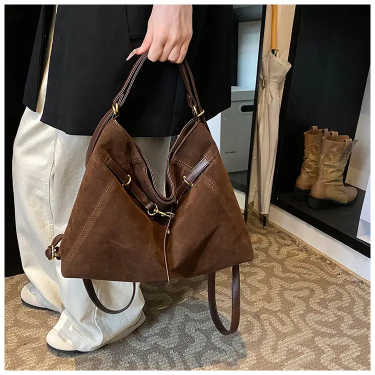 Brown Leather Shoulder Tote Bag for Women 2024 — feature 6