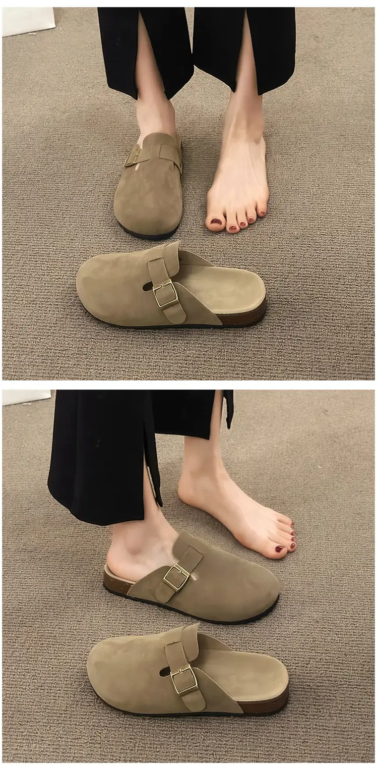 Birkenstock Shoes for Women Wholesale New Spring/Summer Thick-Soled Versatile Birkenstock Clogs Slip-On Outdoor Lazy Shoes — feature 12