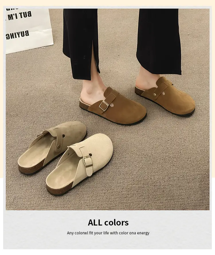Birkenstock Shoes for Women Wholesale New Spring/Summer Thick-Soled Versatile Birkenstock Clogs Slip-On Outdoor Lazy Shoes — feature 2