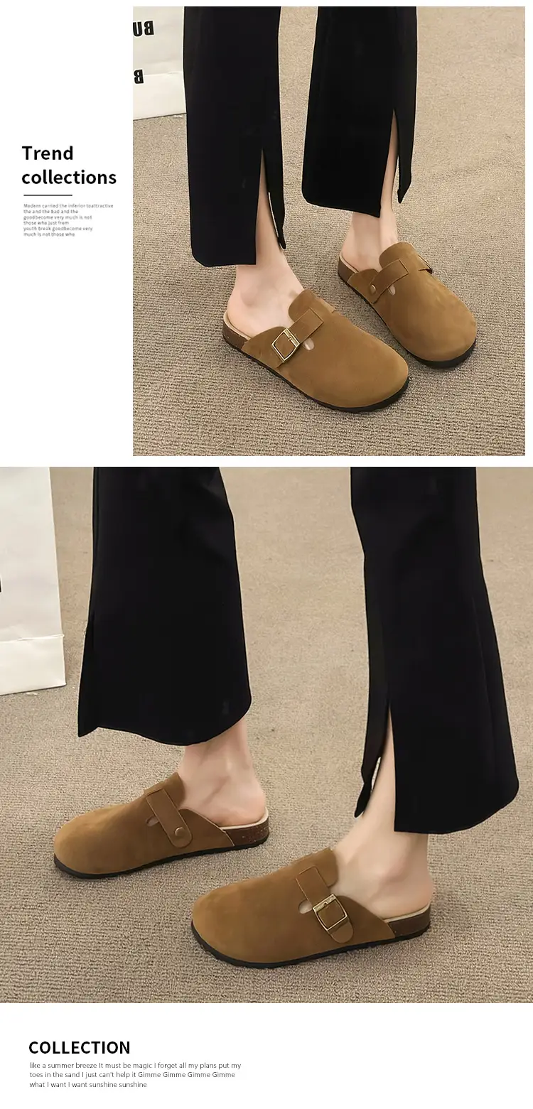 Birkenstock Shoes for Women Wholesale New Spring/Summer Thick-Soled Versatile Birkenstock Clogs Slip-On Outdoor Lazy Shoes — feature 8