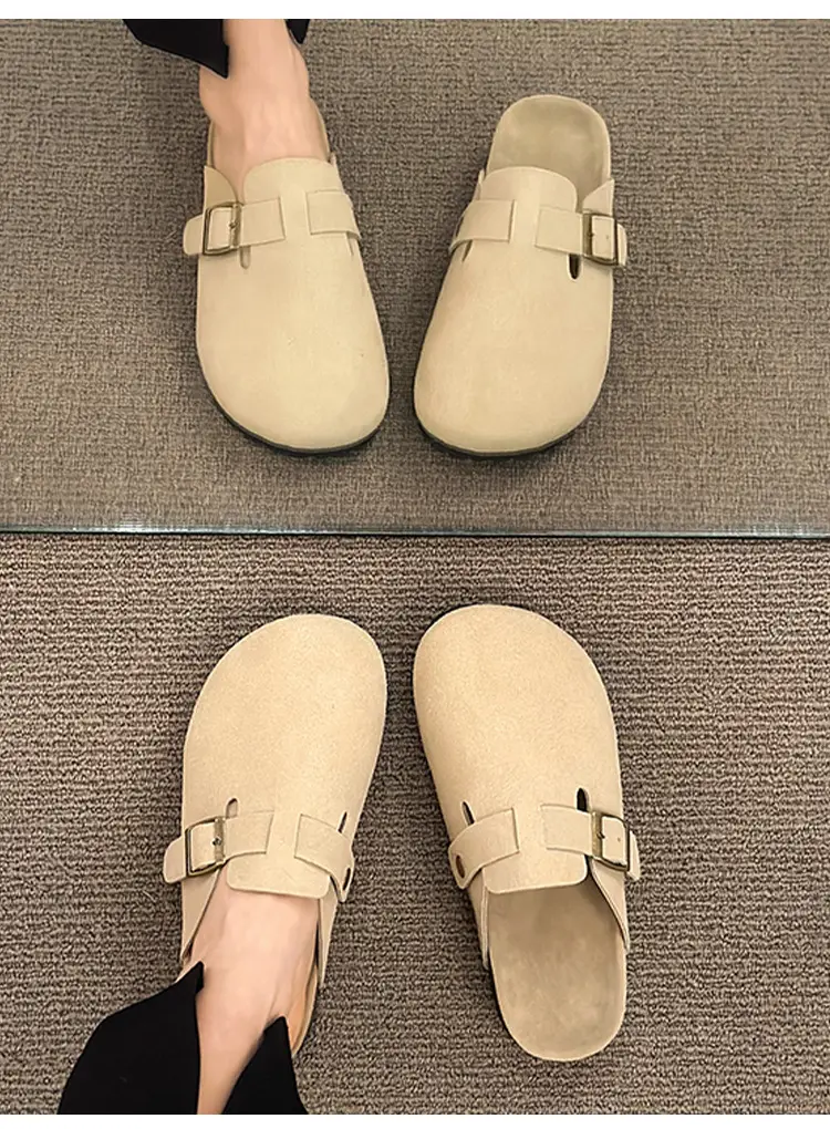 Birkenstock Shoes for Women Wholesale New Spring/Summer Thick-Soled Versatile Birkenstock Clogs Slip-On Outdoor Lazy Shoes — feature 9