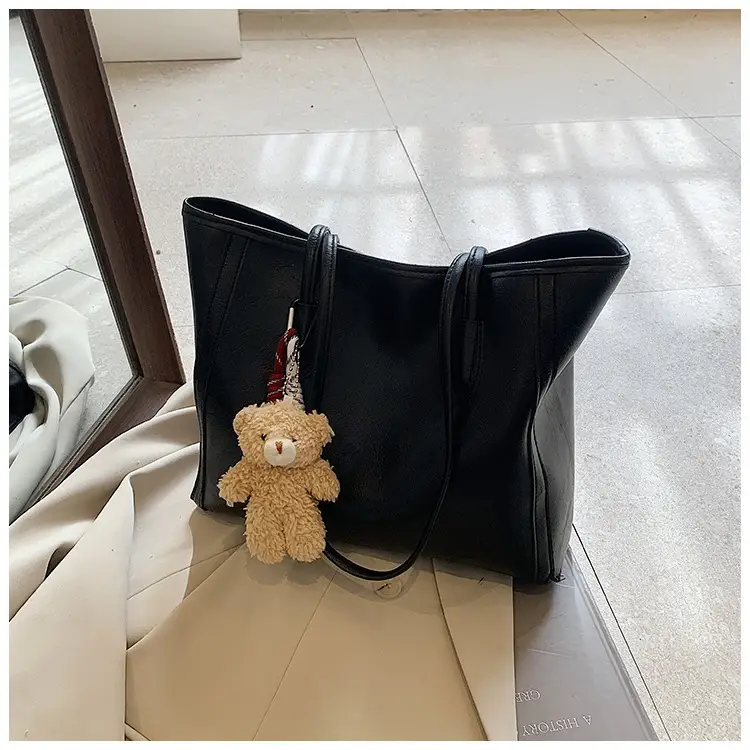 Vintage Women's Shoulder Bag Beige 2024 New Autumn Winter — feature 33