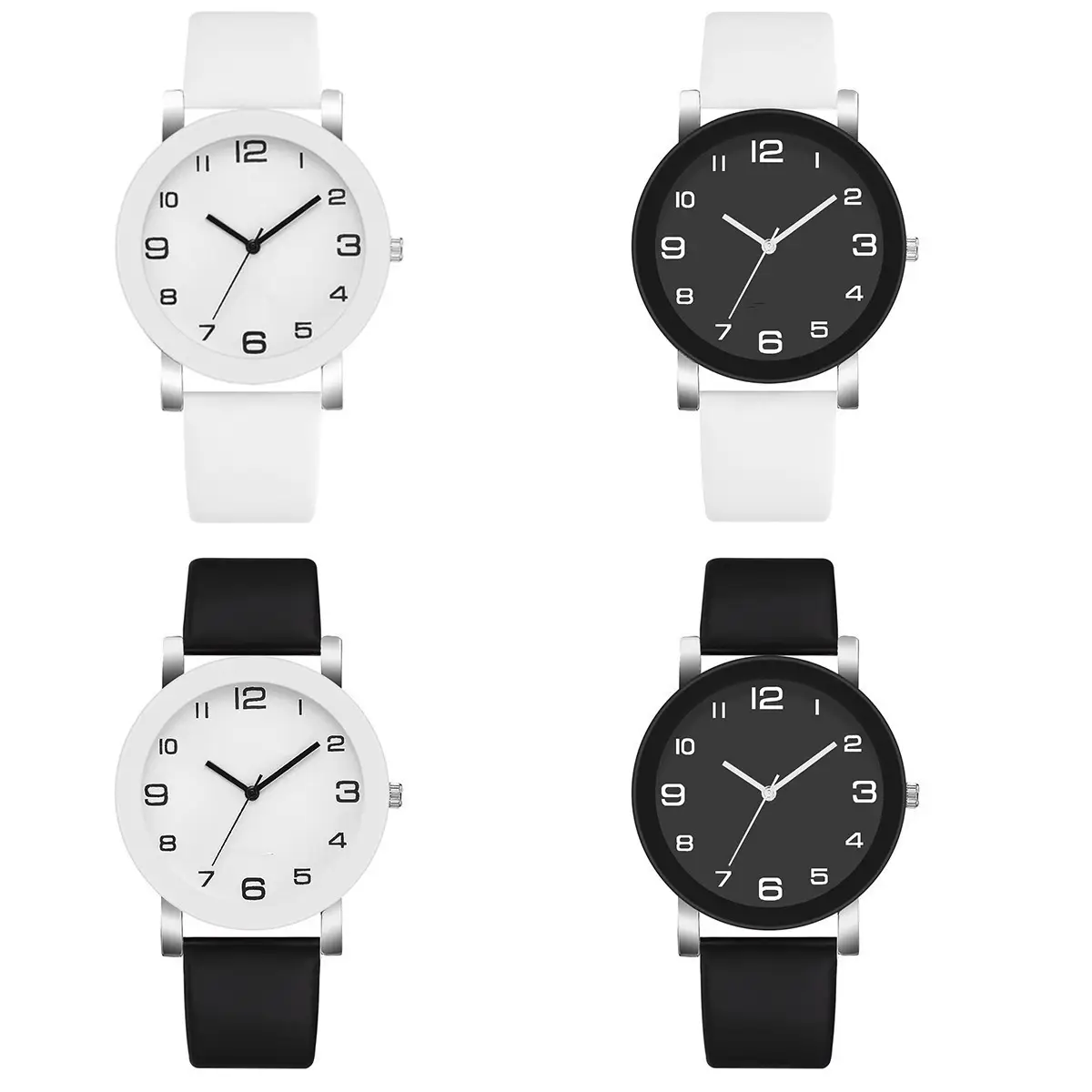 White Quartz Watch for Men Casual Style - Image 6