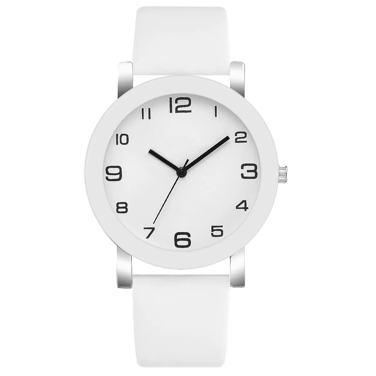 White Quartz Watch for Men Casual Style — feature 9