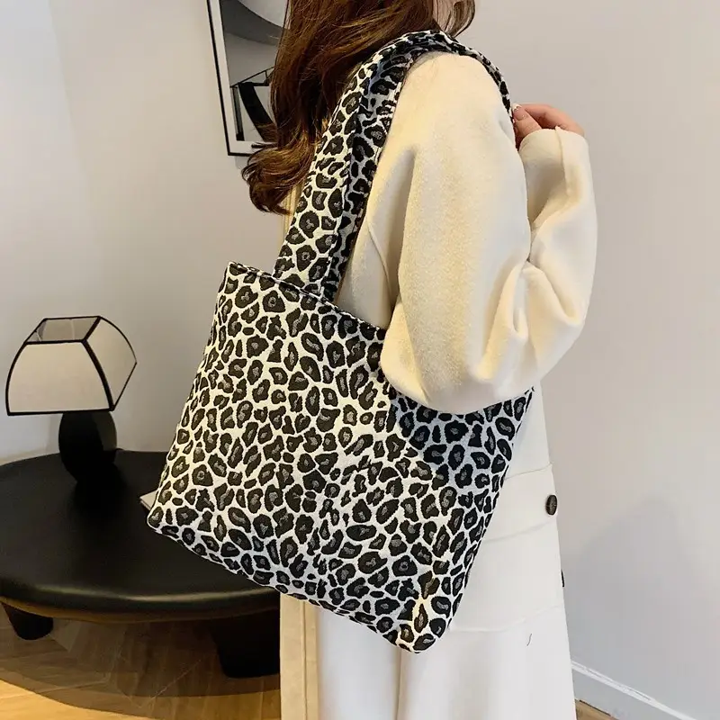 Women Leopard Print Tote Bag 2024 - Image 6