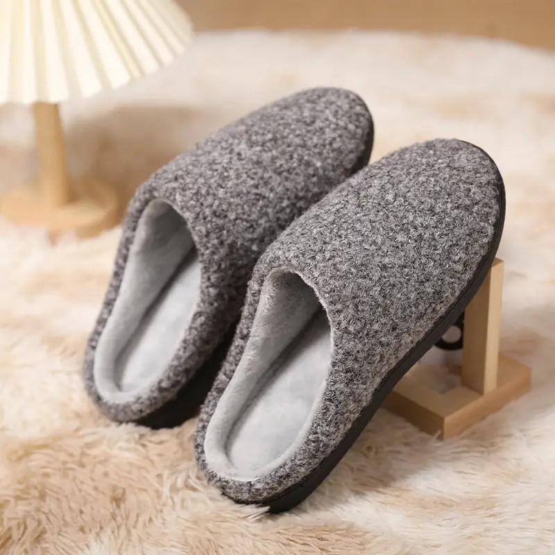 Cross-Border New Autumn and Winter Cotton Slippers for Women's Home Indoor Cotton Slippers for Men's Couple Slippers Comfortable and Warm Cotton Shoes - Image 2