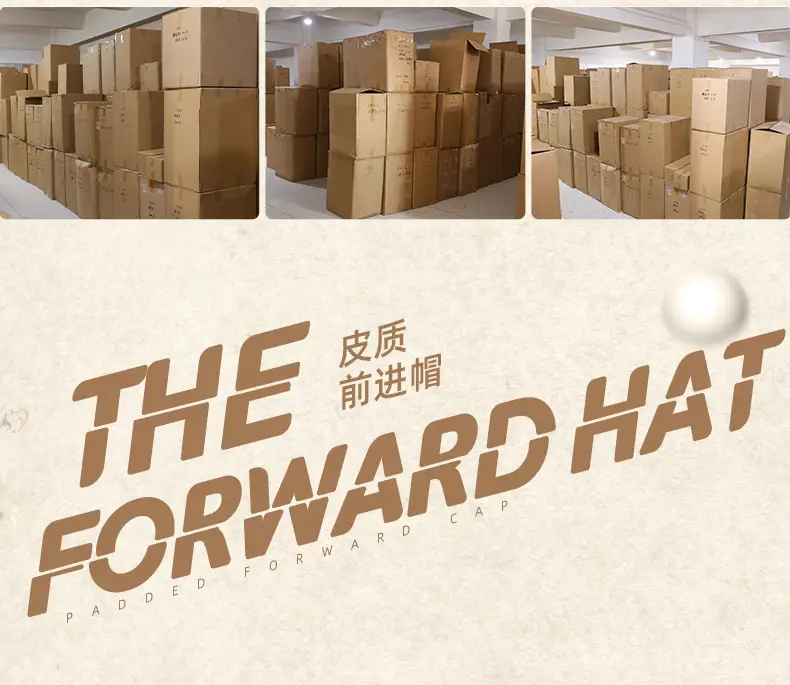 2025 New Retro Pu Leather Forward Hat for Men — feature 8