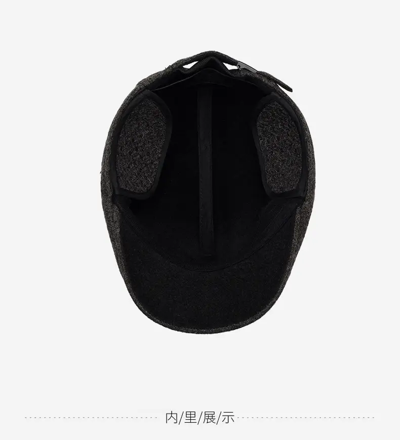 Men's Fleece Winter Hat Cold Proof Thickened Ear Protection — feature 13