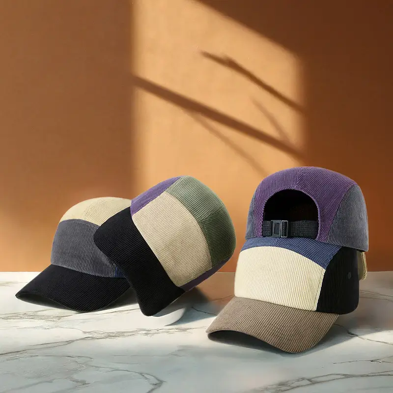 Men Women Warm Corduroy Hat Contrast Color Retro Duck Tongue