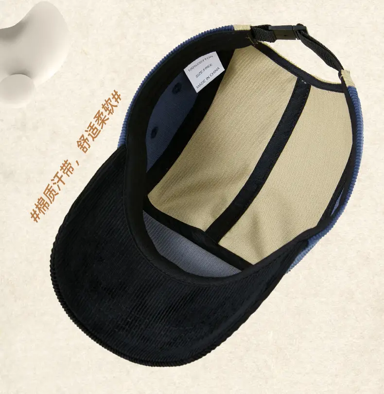 Men Women Warm Corduroy Hat Contrast Color Retro Duck Tongue — feature 19