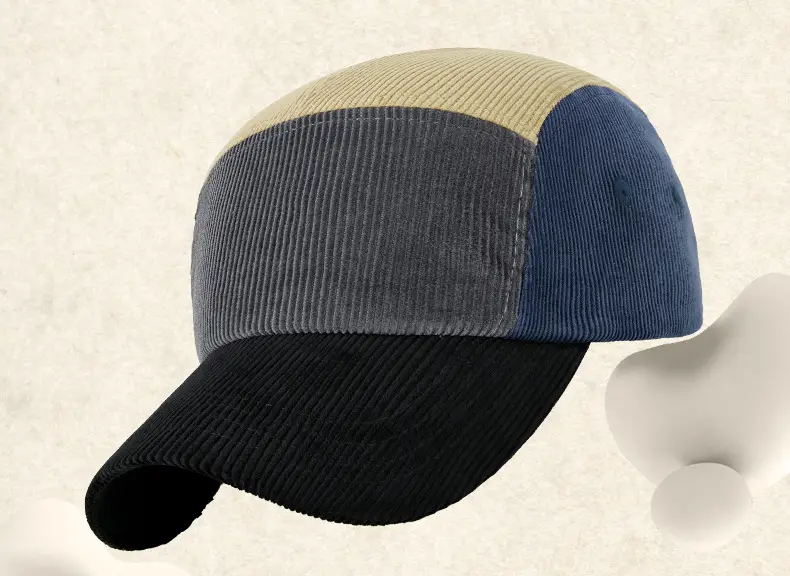 Men Women Warm Corduroy Hat Contrast Color Retro Duck Tongue — feature 9
