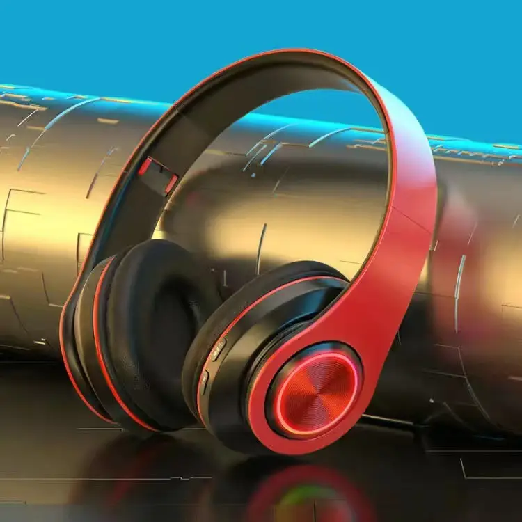 Over-Ear Bluetooth Headphones with RGB Light & Bass