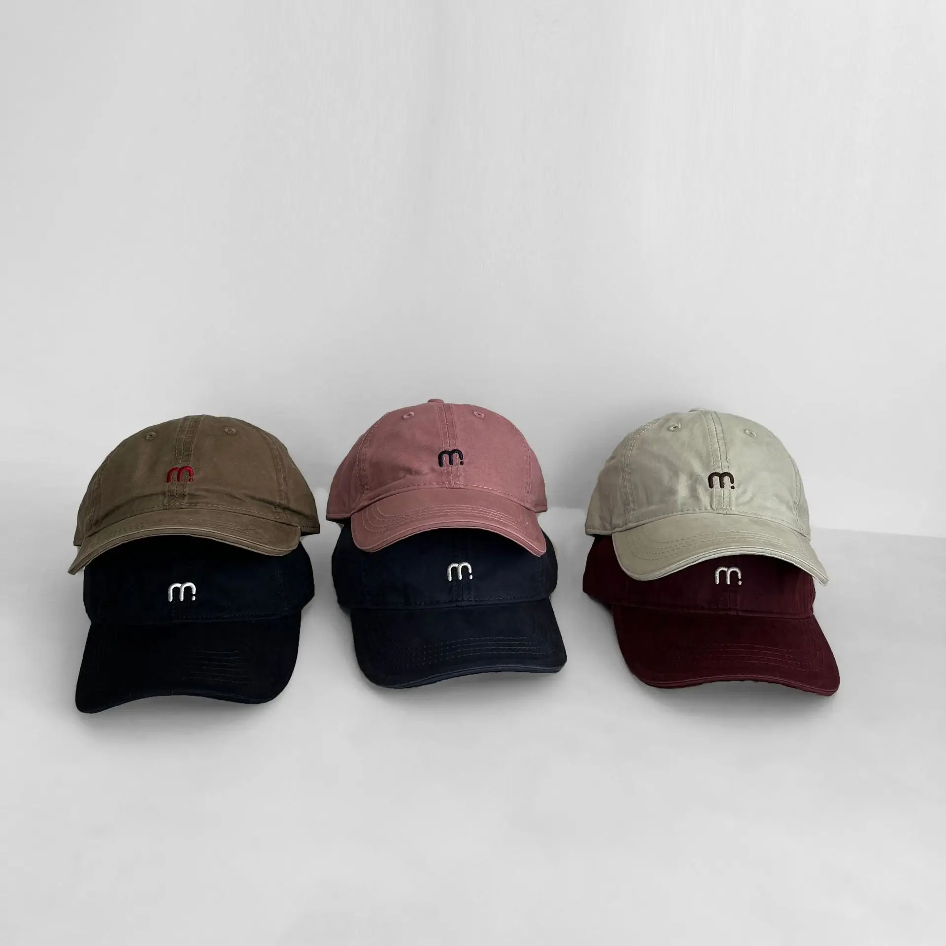 Maroon Letter Embroidered Baseball Cap for Girls Boys — feature 3