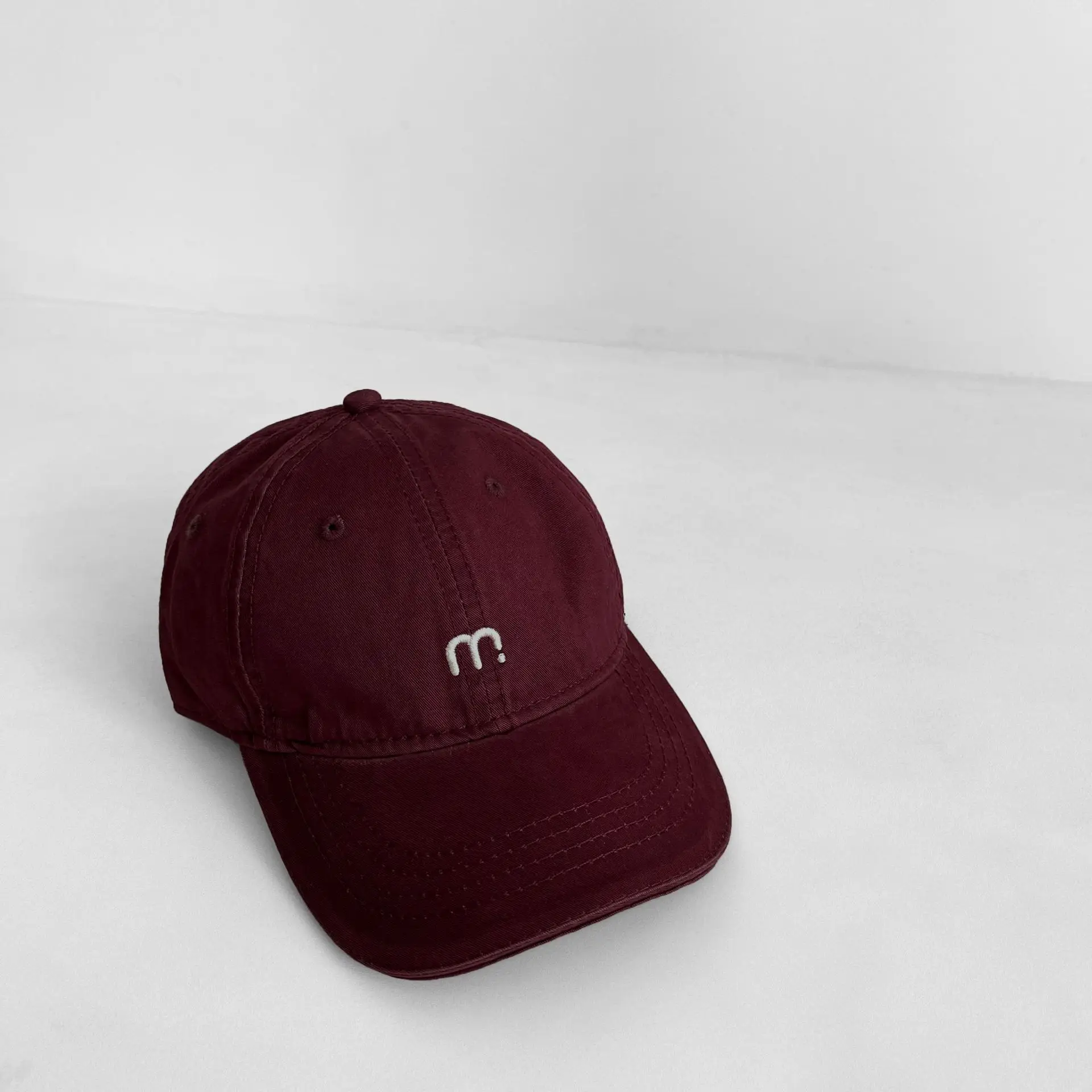 Maroon Letter Embroidered Baseball Cap for Girls Boys — feature 7