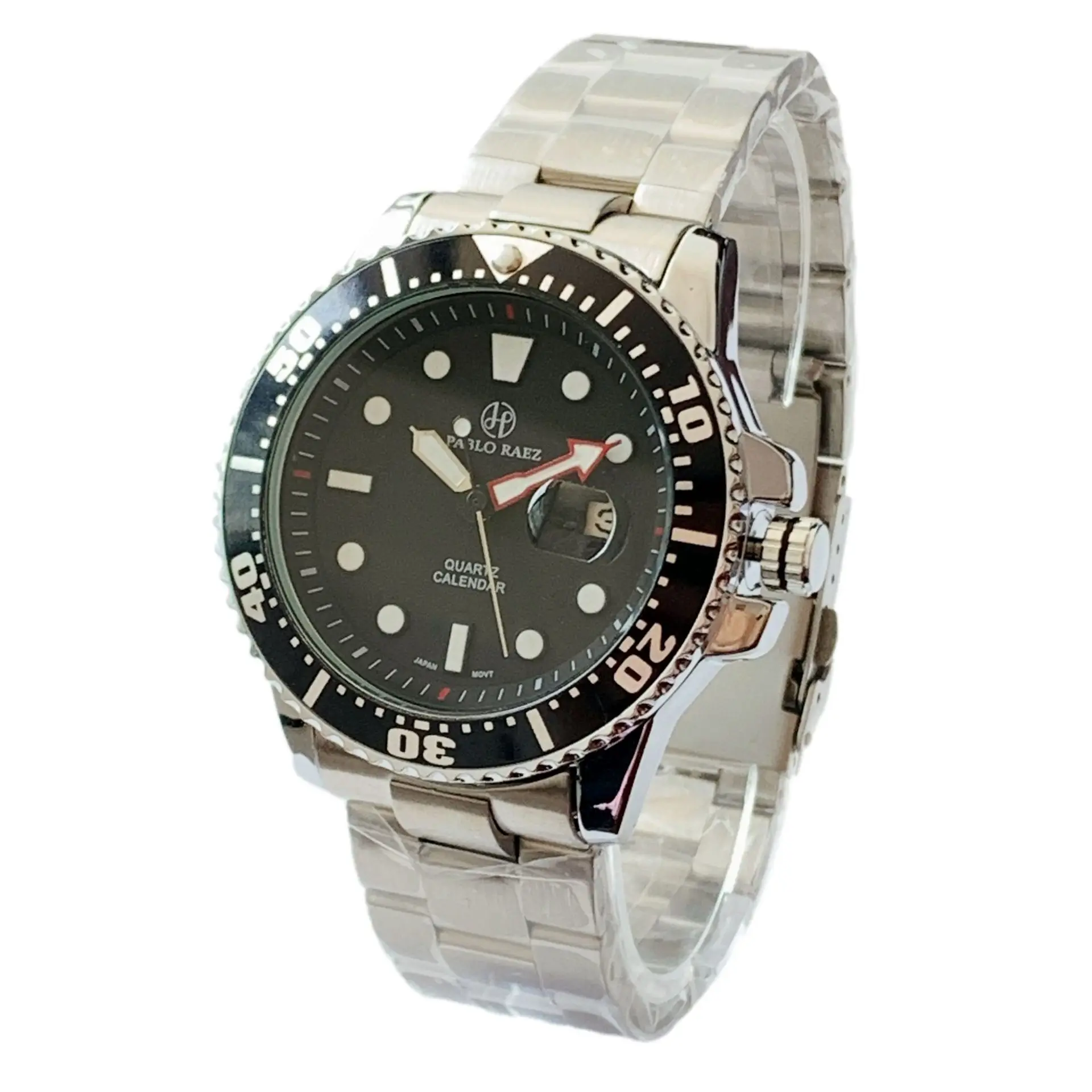 Men's Navy Blue Chronograph Watch with Luminous Band - Image 6
