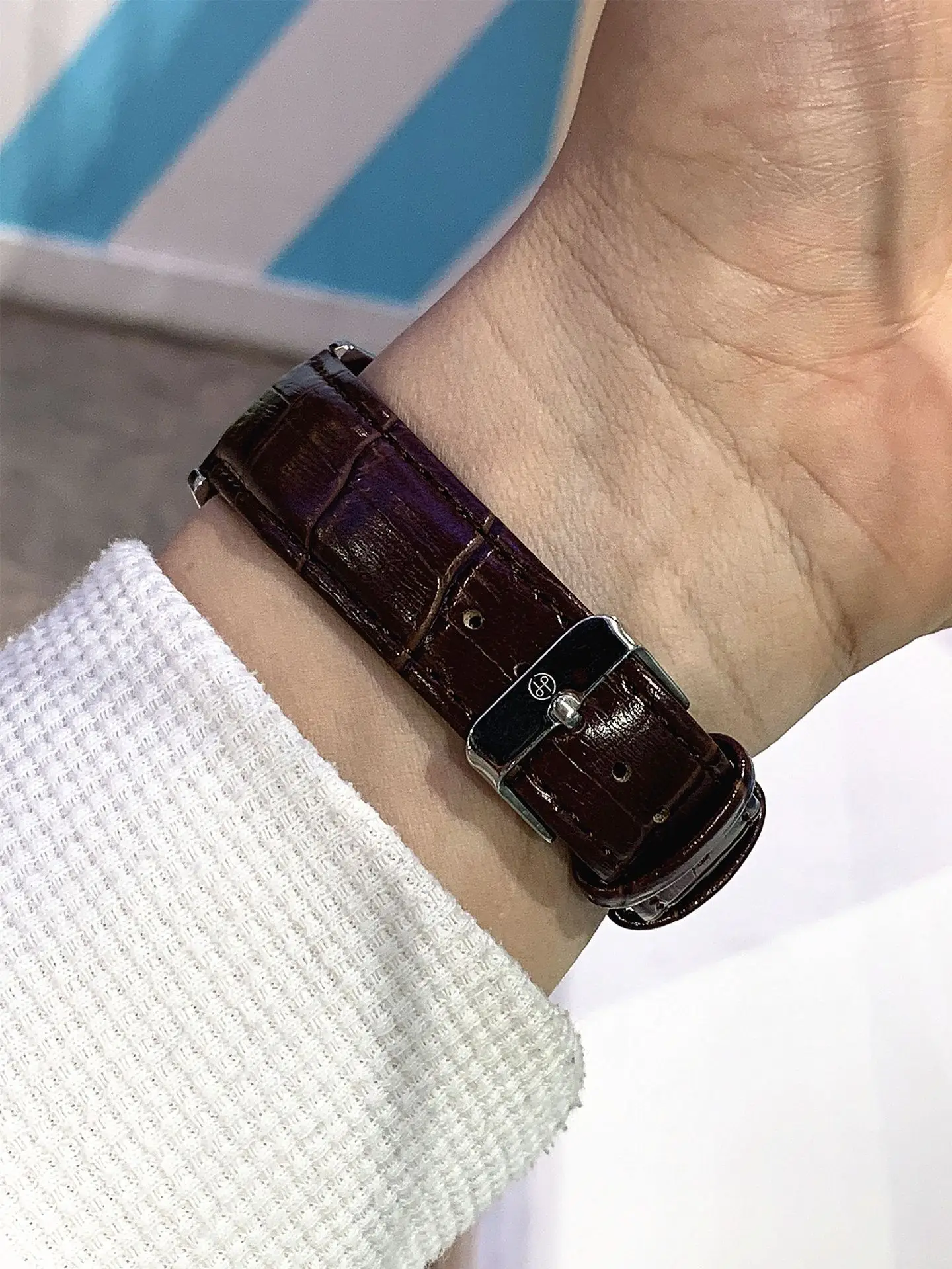 Pablo Raez Men's Quartz Watch Black Leather Band — feature 14