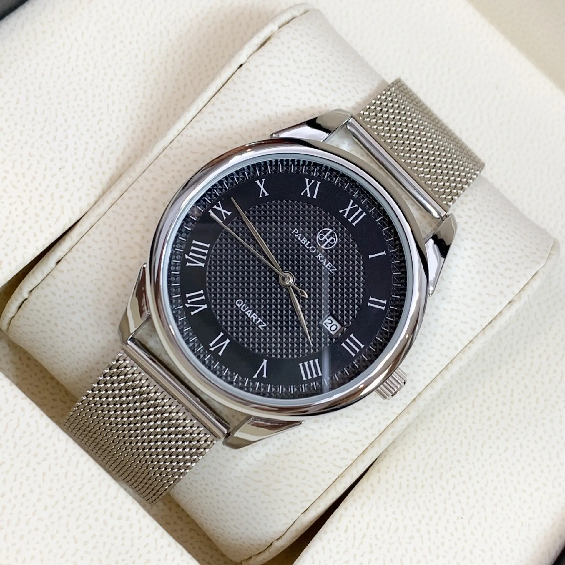 Men's Stainless Steel Quartz Watch with Calendar — feature 23