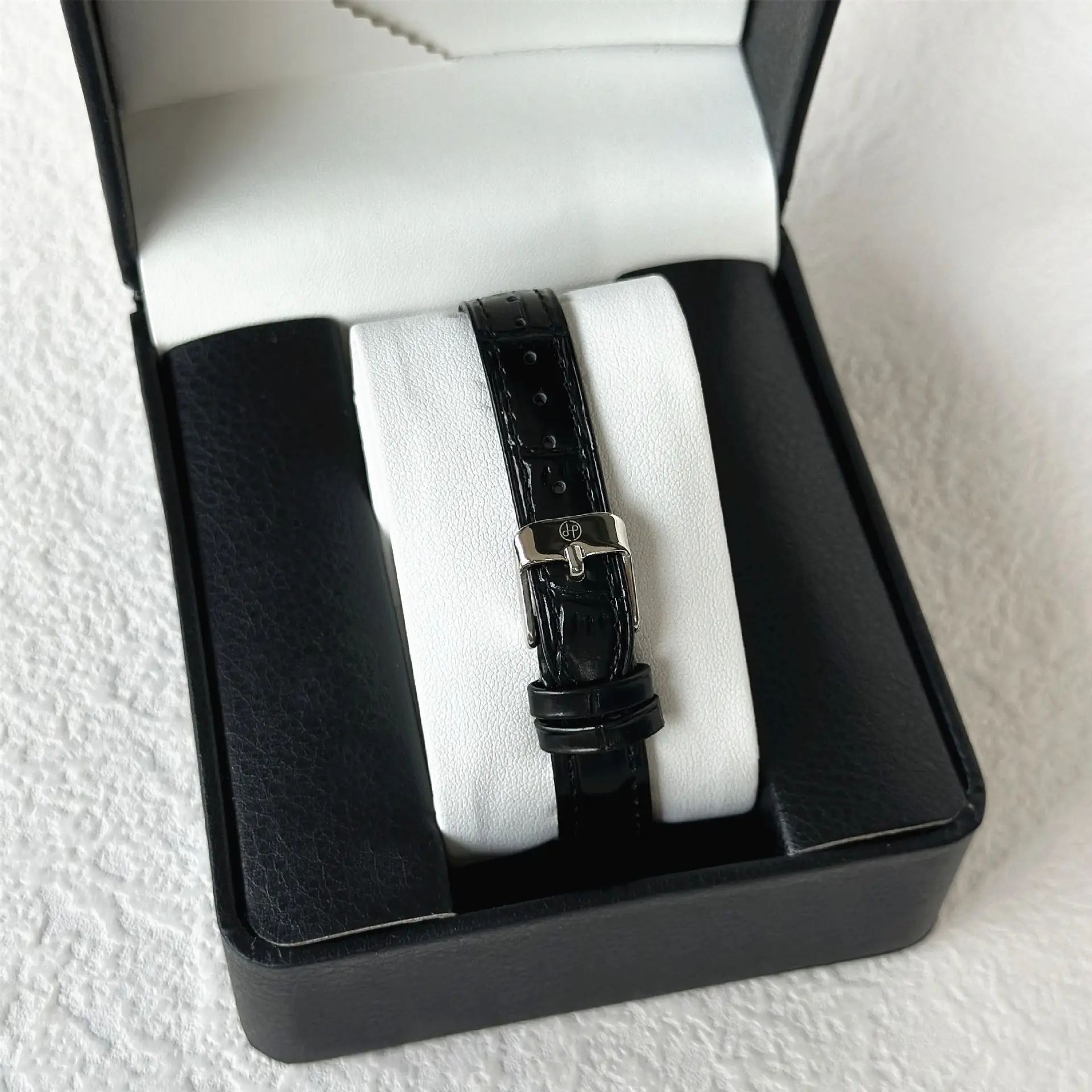 PABLO RAEZ Diamond Watch for Women Black Leather - Image 6