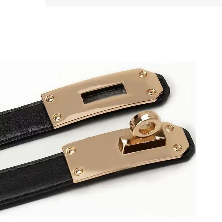 Gold Plated Rotating Buckle Belt for Women - Image 8