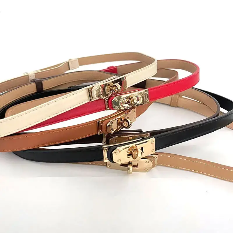 Gold Plated Rotating Buckle Belt for Women - Image 10