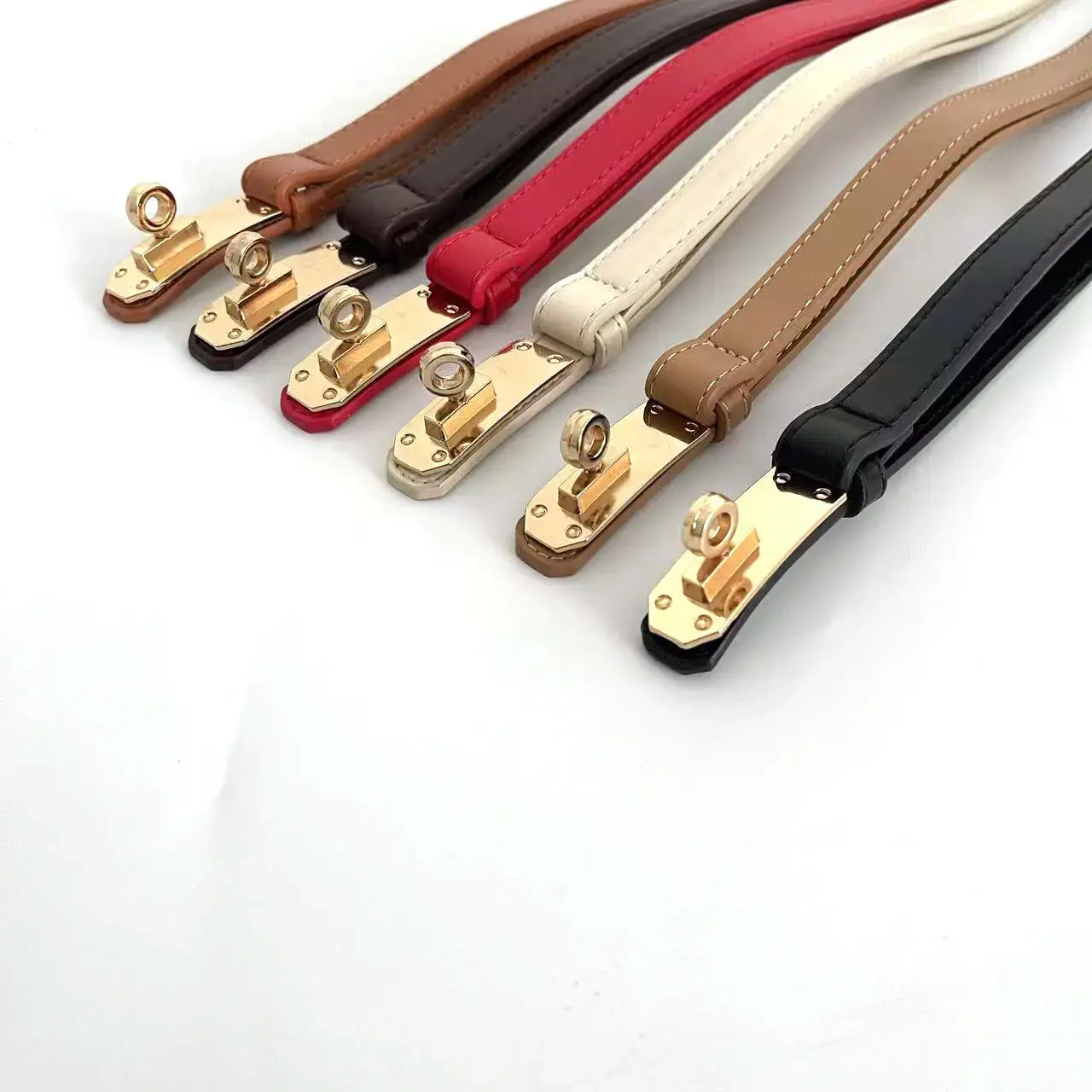 Gold Plated Rotating Buckle Belt for Women — feature 7