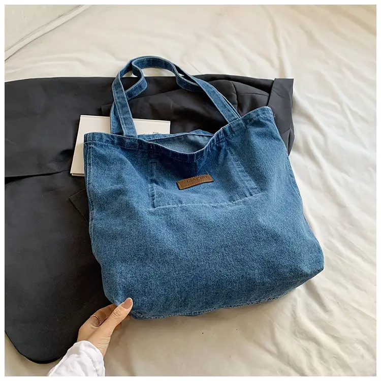 Denim Tote Bag "Catch the Good Things" Black — feature 30