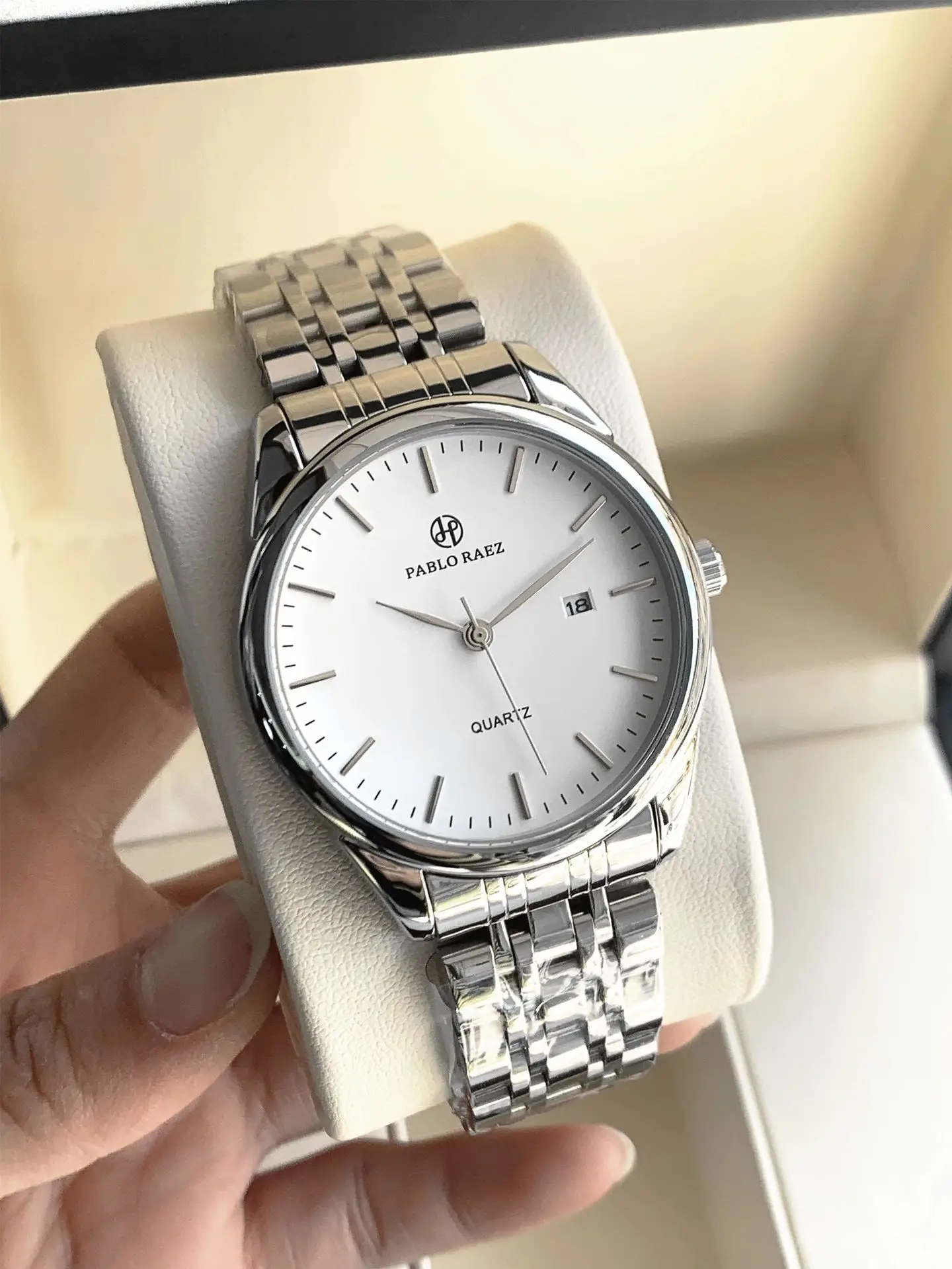 Men's Brown Leather Belt Watch Quartz Analog — feature 24