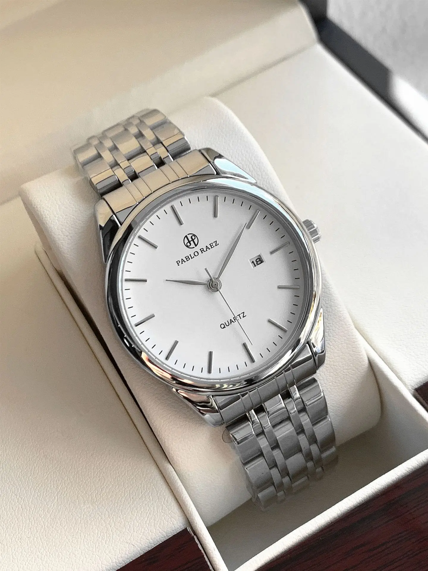 Men's Brown Leather Belt Watch Quartz Analog — feature 25