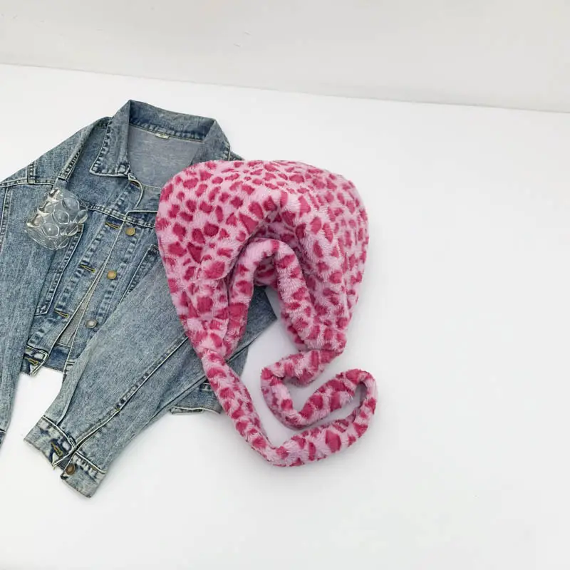 Pink Leopard Print Plush Shoulder Bag - Image 6