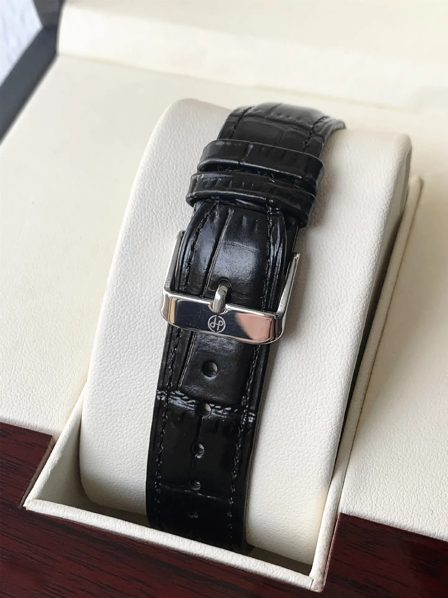 Men's Quartz Watch with Leather Belt, Silver Dial, 10W — feature 9