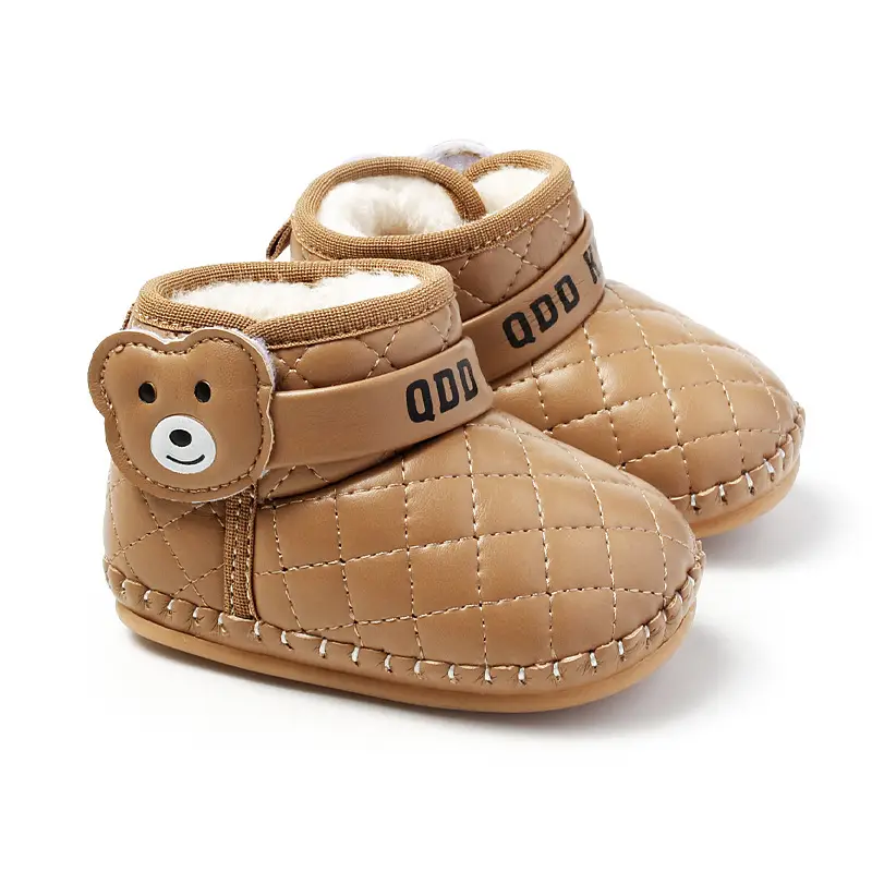 Babe Fleece Lined Toddler Snow Boots Brown 0-1Yr