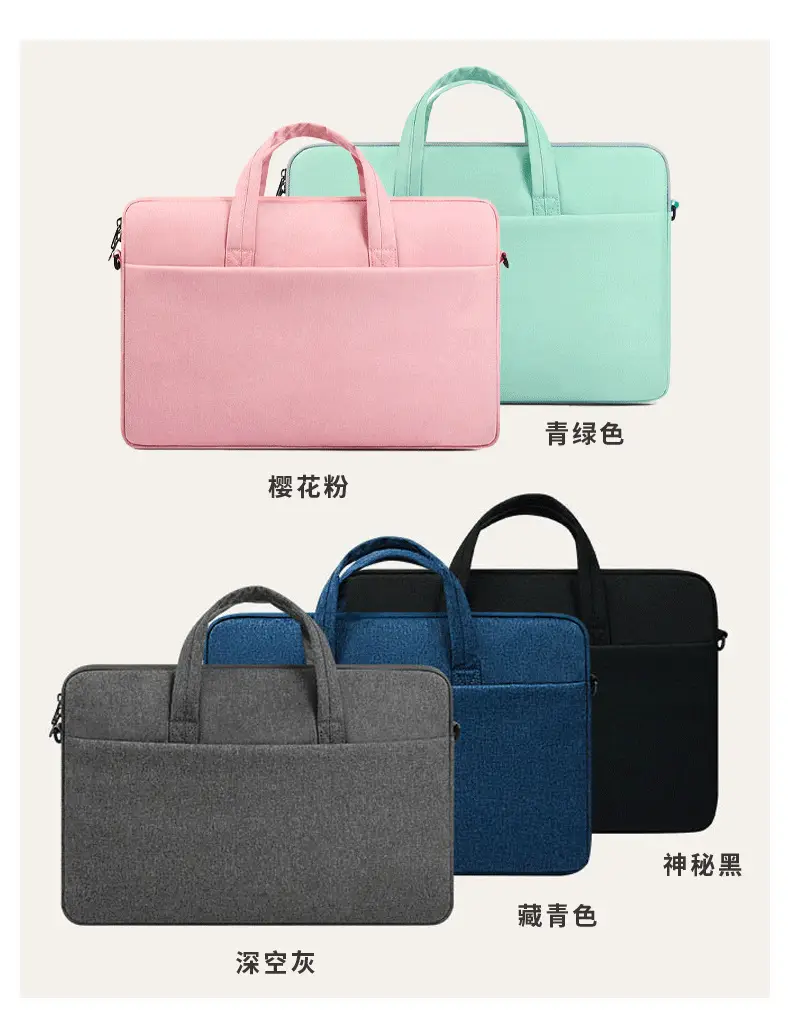 Pink Waterproof Laptop Bag for Women 14" — feature 5