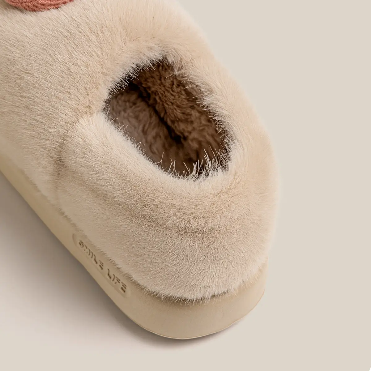 Women's Green Cotton Slippers for Winter Warm Indoor Maternity Shoes - Image 6