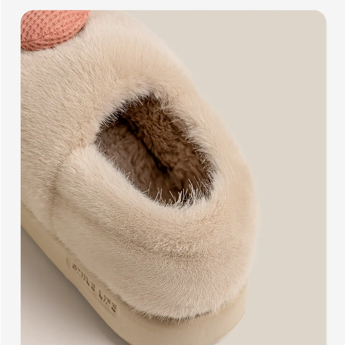 Women's Green Cotton Slippers for Winter Warm Indoor Maternity Shoes — feature 13