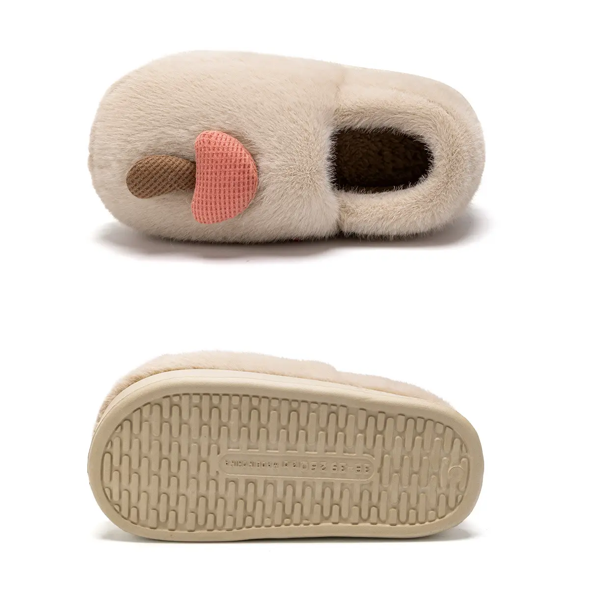 Women's Green Cotton Slippers for Winter Warm Indoor Maternity Shoes — feature 25
