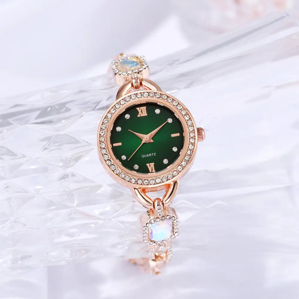 Romance Rose Gold Diamond Watch Bracelet for Women — feature 3