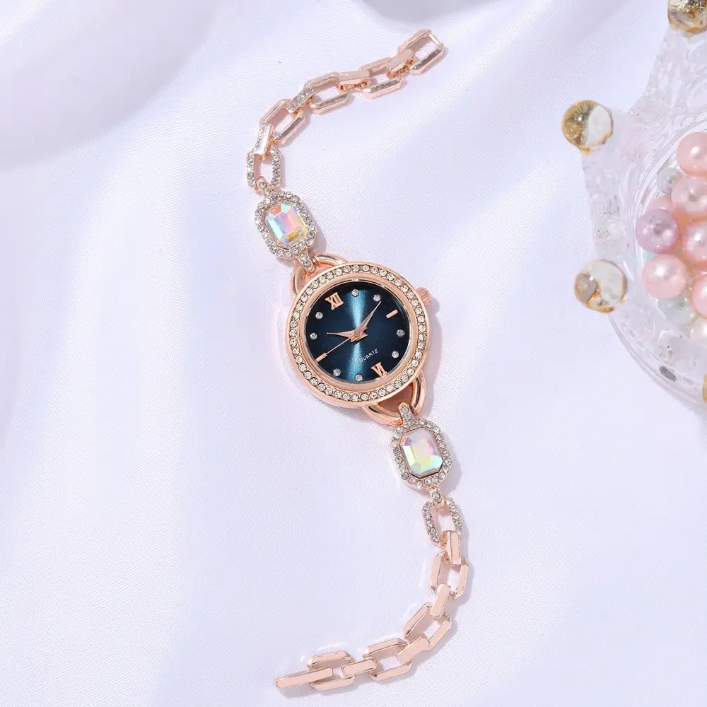 Romance Rose Gold Diamond Watch Bracelet for Women — feature 8