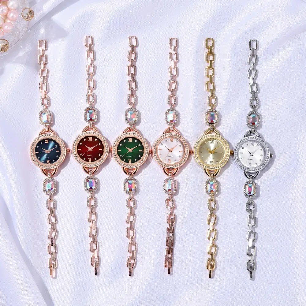 Romance Rose Gold Diamond Watch Bracelet for Women — feature 9