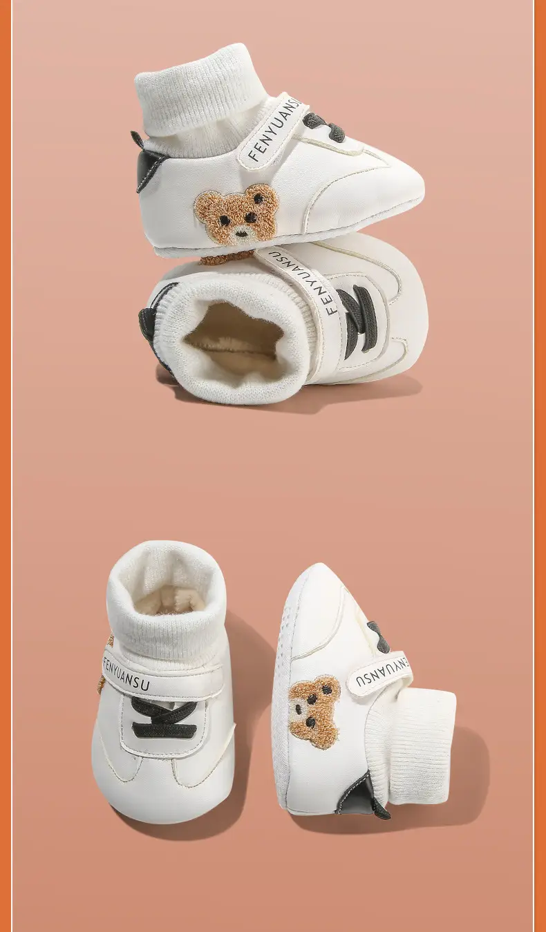 Winter Baby Cotton Shoes Newborn 0-6 Months Baby Shoes Warm Shoes Autumn and Winter Socks Shoes Thickened Children fleece-lined Shoes 1 — feature 21